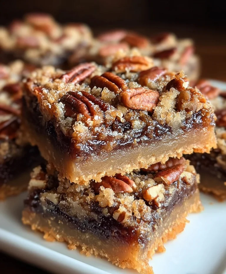 German Chocolate Pecan Pie Bars-Decadent Dessert