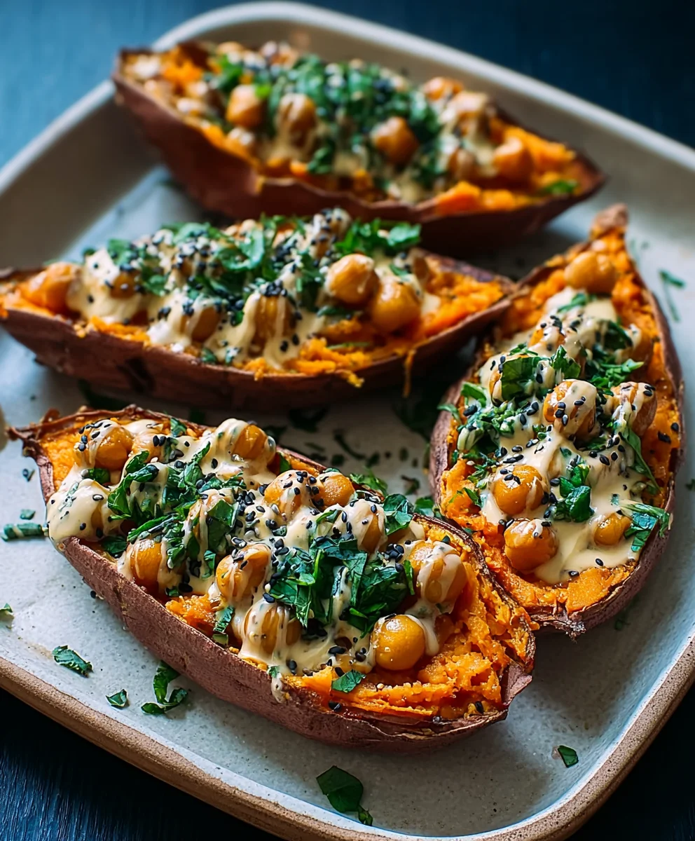 Sweet Potatoes Tahini Chickpeas Butter Recipe