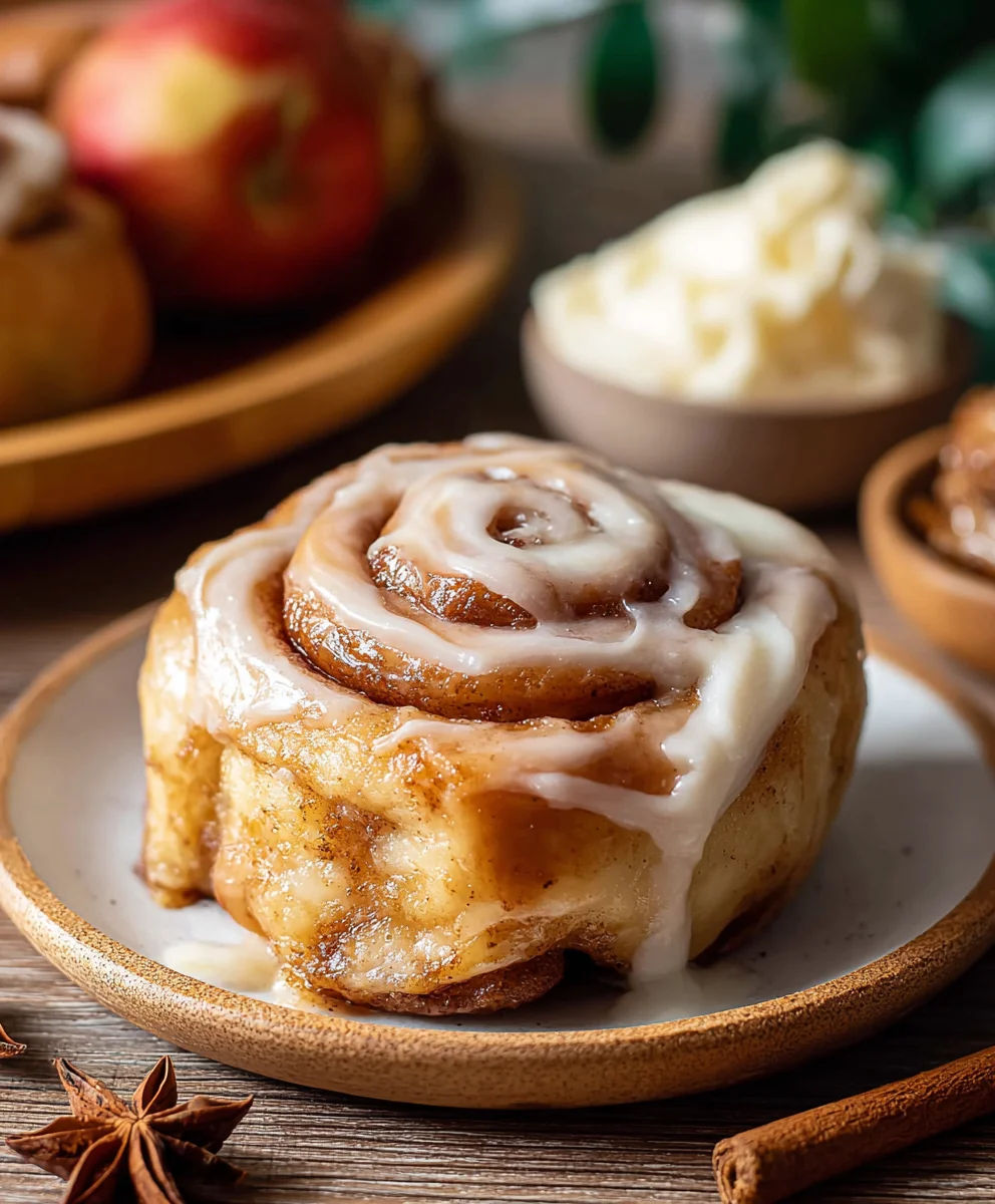 Warm Apple Cinnamon Rolls - Cozy Fall Treat