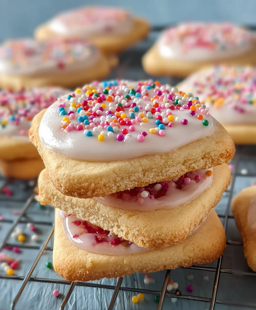 Frosted Pop-Tart Cookies-Sweet Nostalgic Treat