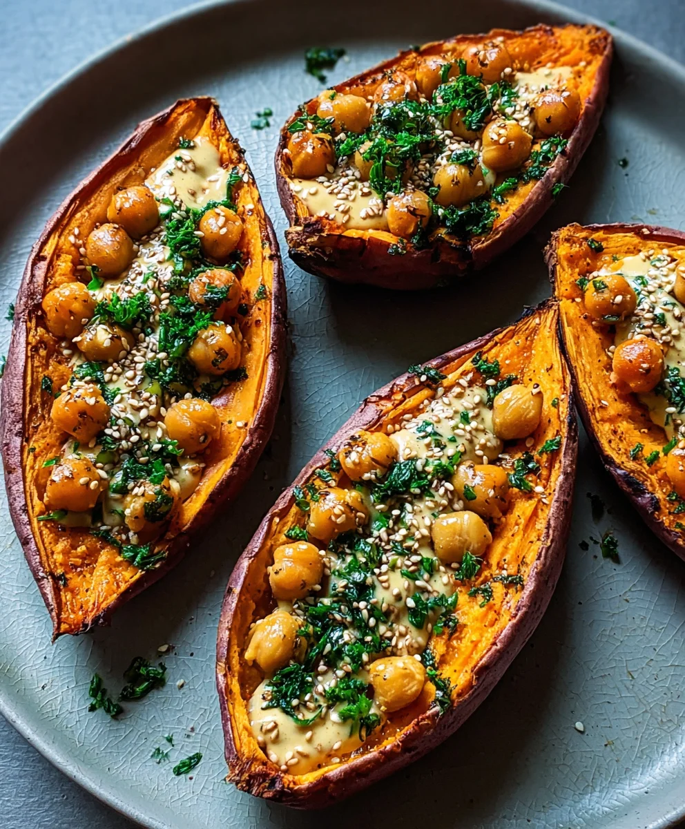 Sweet Potatoes Tahini Chickpeas Butter Recipe