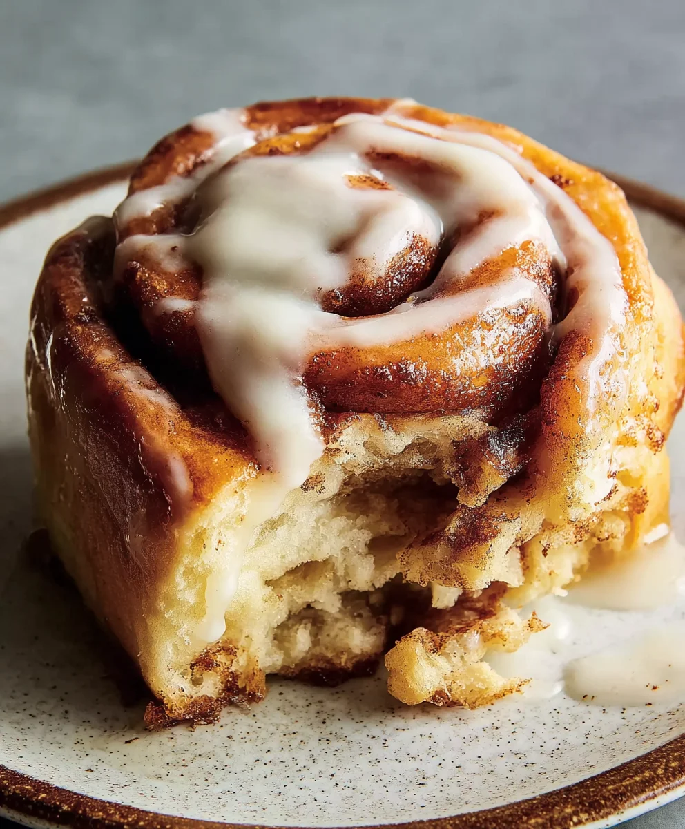 Gooey Cinnamon Rolls with Heavy Cream-Easy Recipe