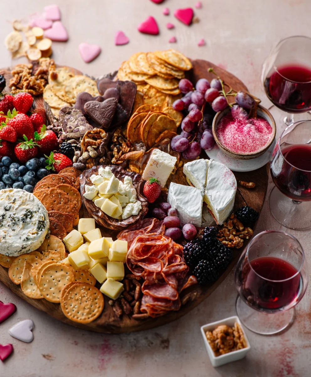 Non-Non-Non-Alcoholic Alternativeic Vnon-alcoholic alentine's Charcuterie Board Ideas