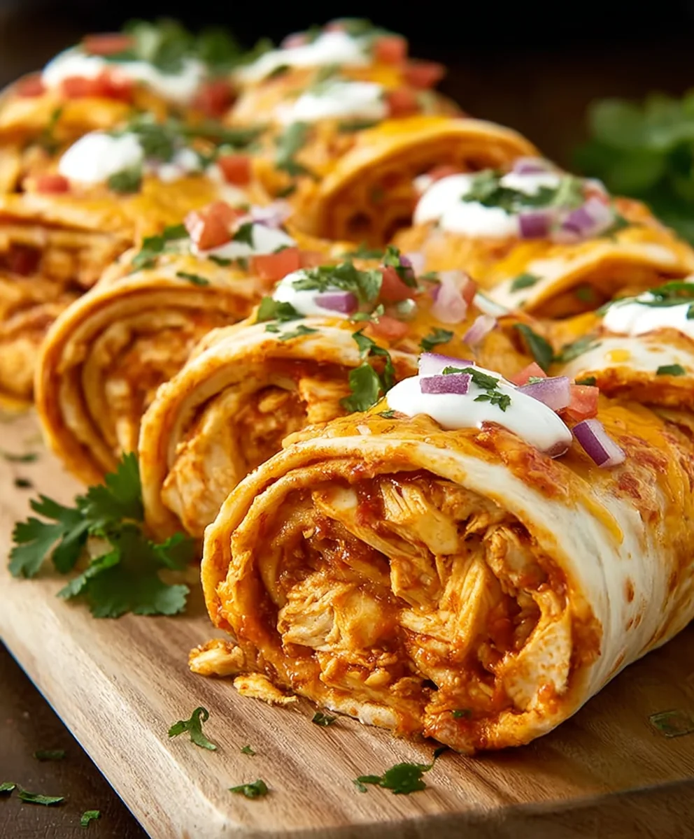Easy Chicken Enchilada Roll Ups Recipe - Weeknight Dinner