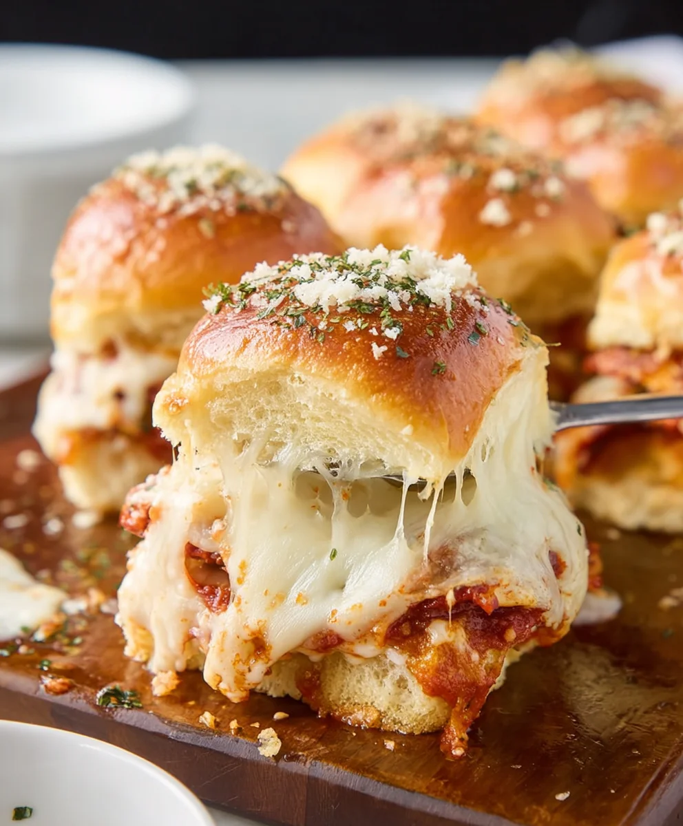 Easy Beef Pizza Sliders - Crowd Pleaser Recipe