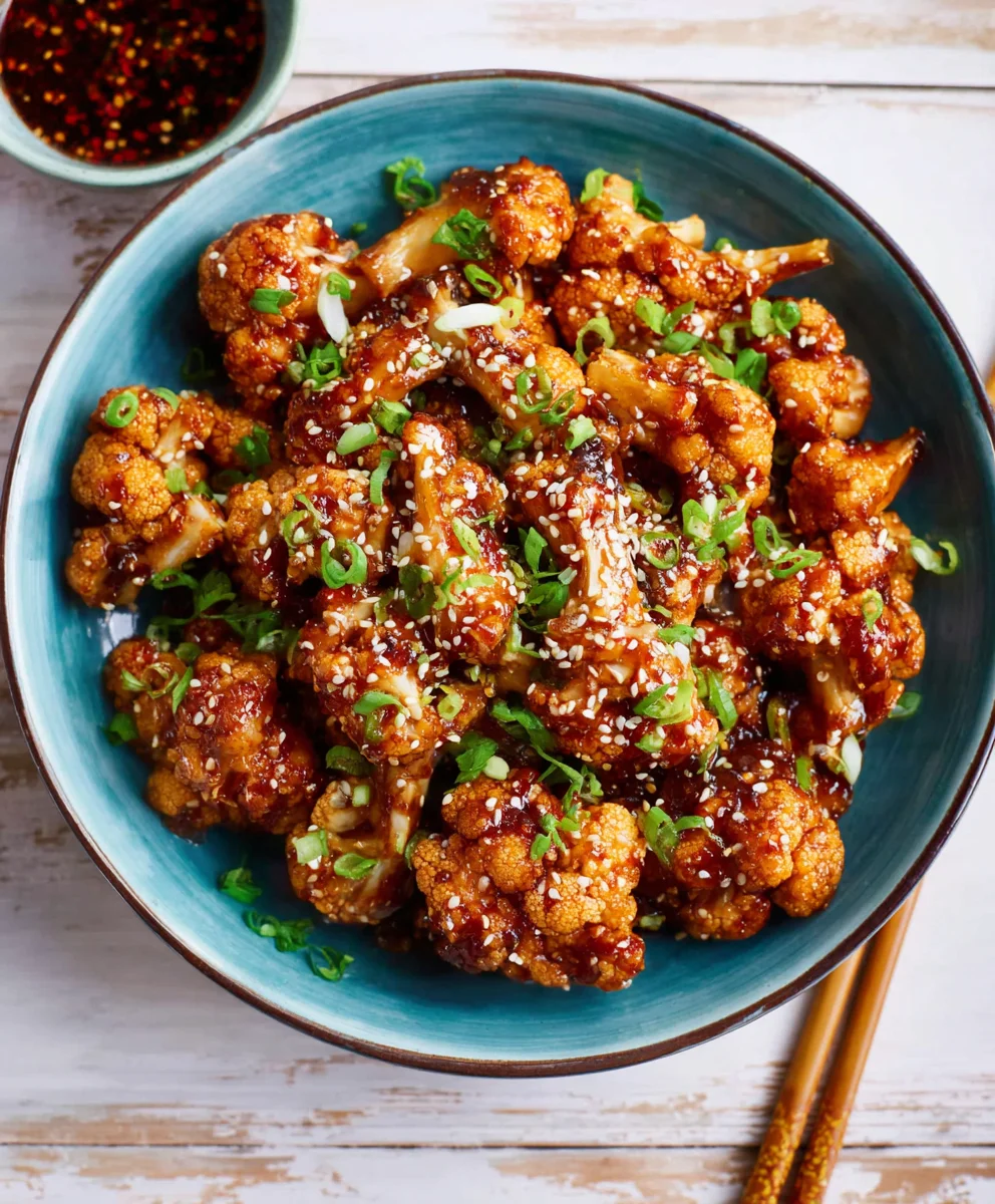 Sticky Sesame Cauliflower Recipe- Easy & Delicious
