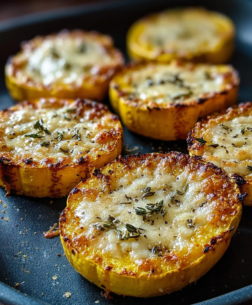 Cheesy Baked Squash Rounds-Easy Vegetable Side