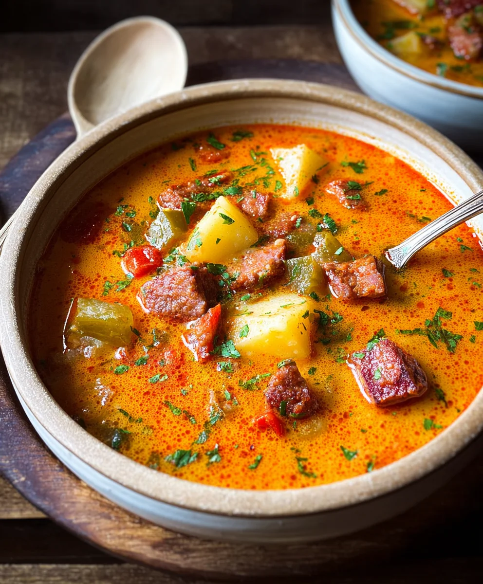 Spanish Potato Beef Beef Chorizo Soup Recipe