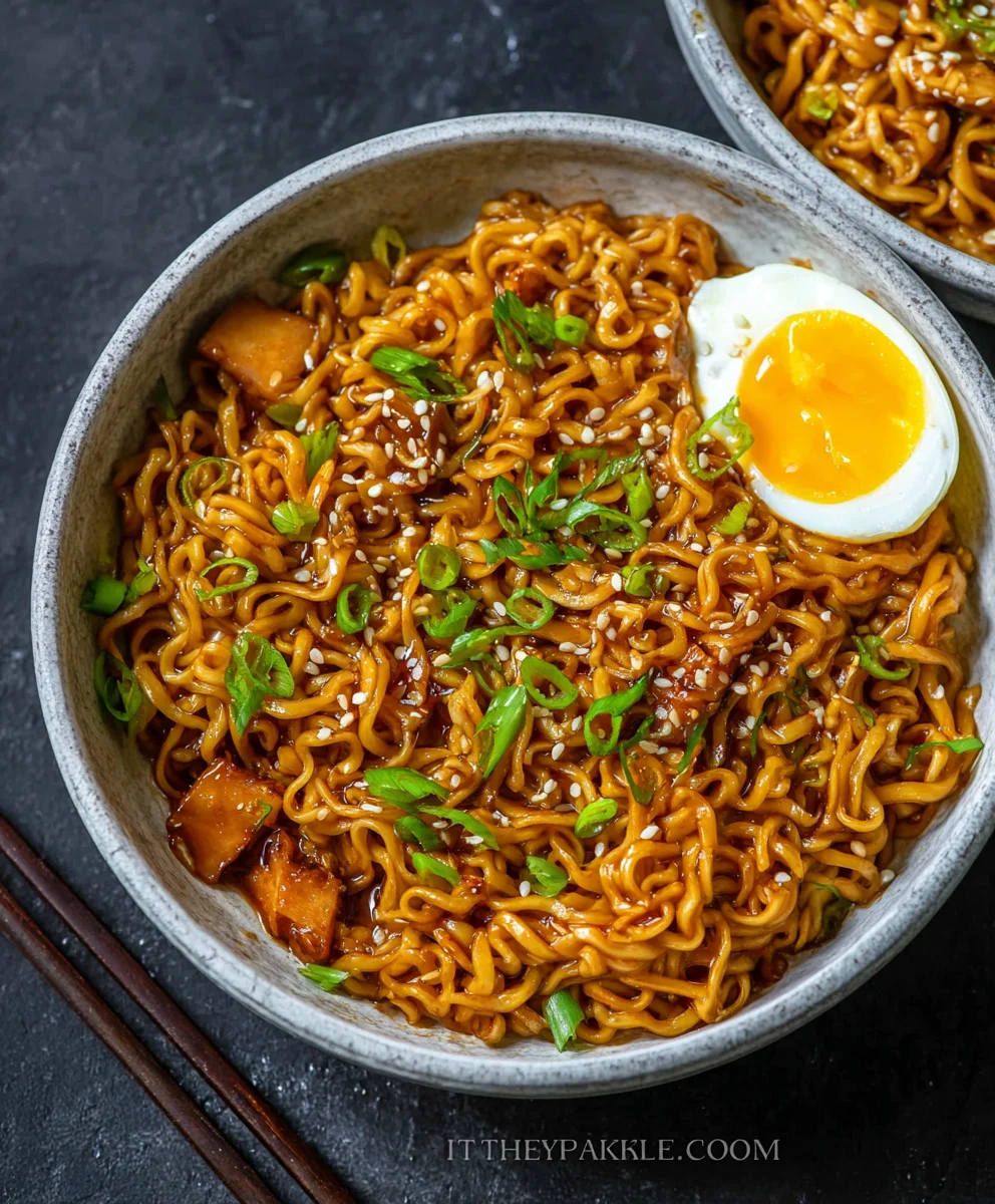 Easy Saucy Beef Ramen Noodles Recipe-Quick Dinner