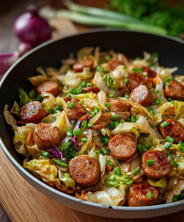 Easy Sausage and Cabbage Stir Fry