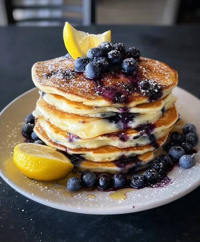 Lemon Blueberry Pancakes