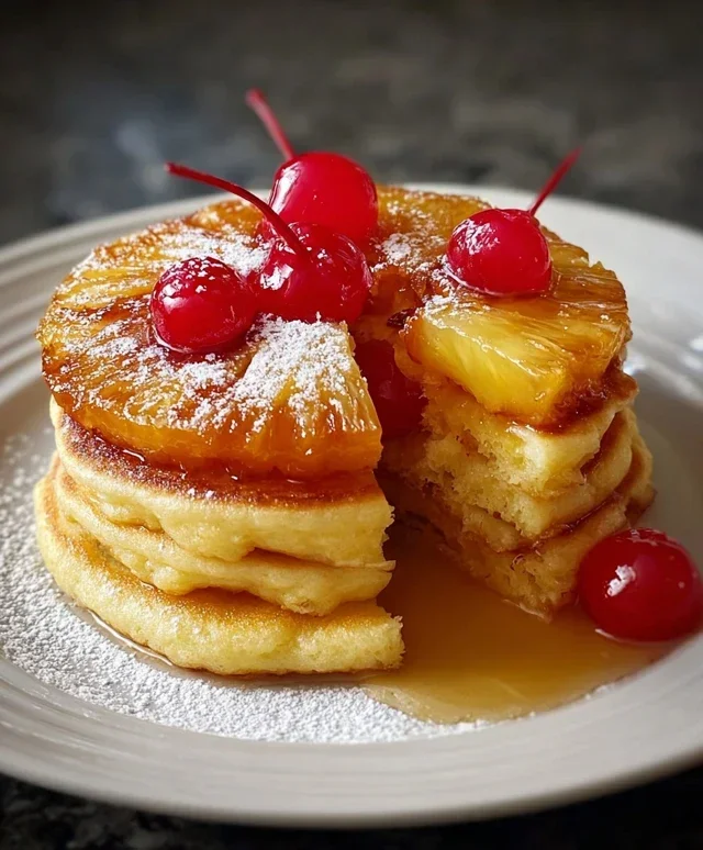 Pineapple Upside-Down Pancakes
