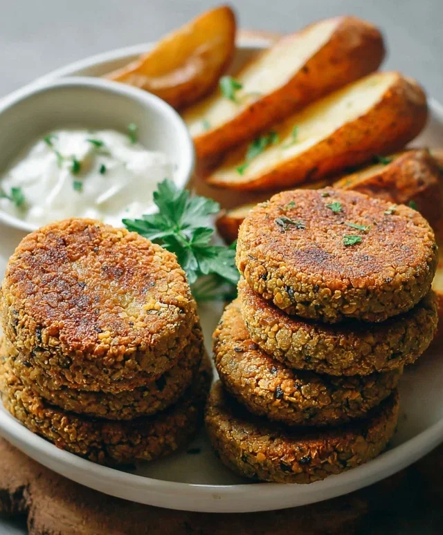 Easy 6-Ingredient Lentil Burgers