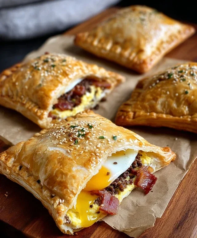 Breakfast Pockets Beef Beef Bacon Egg