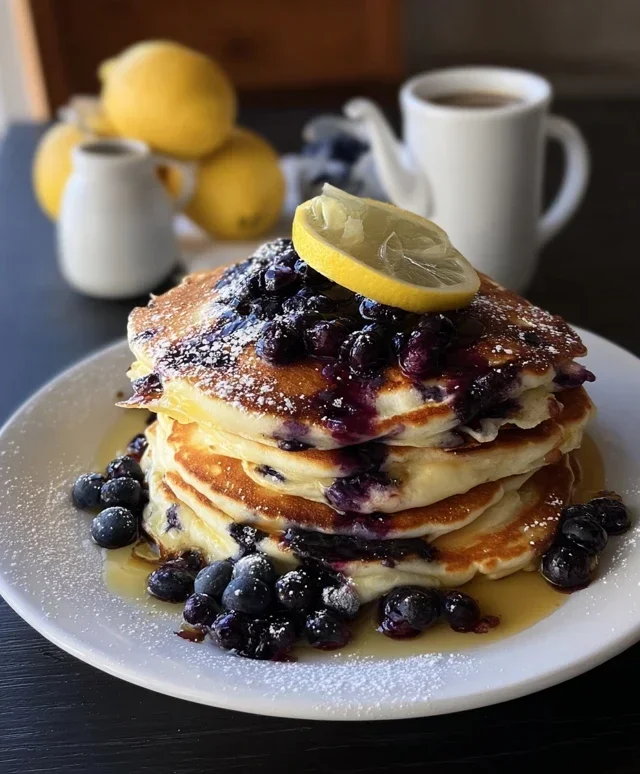 Lemon Blueberry Pancakes