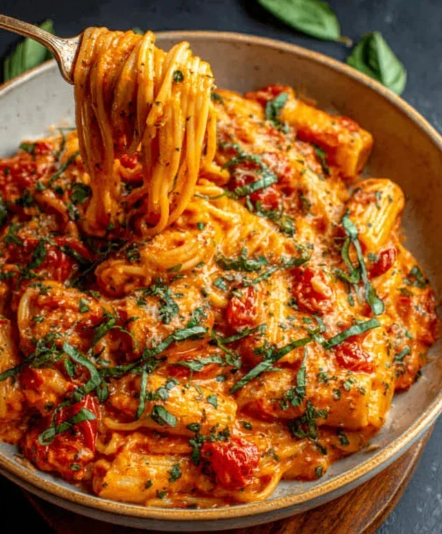 Creamy Tomato Garlic Pasta