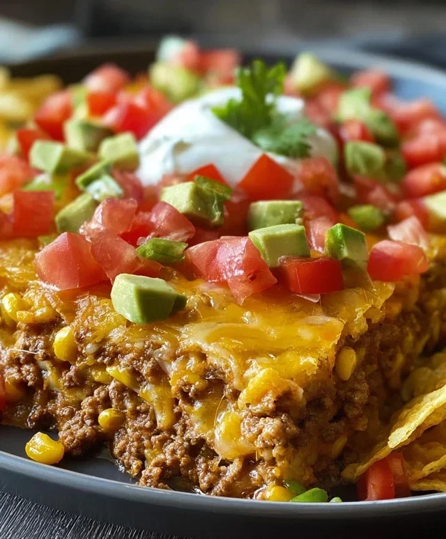 Walking Taco Casserole