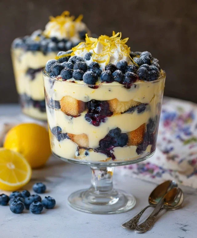 Easy Lemon Blueberry Trifle Recipe