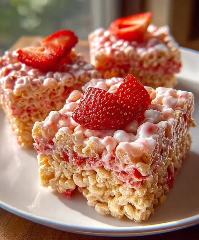 Strawberry Crunch Rice Krispie Treats