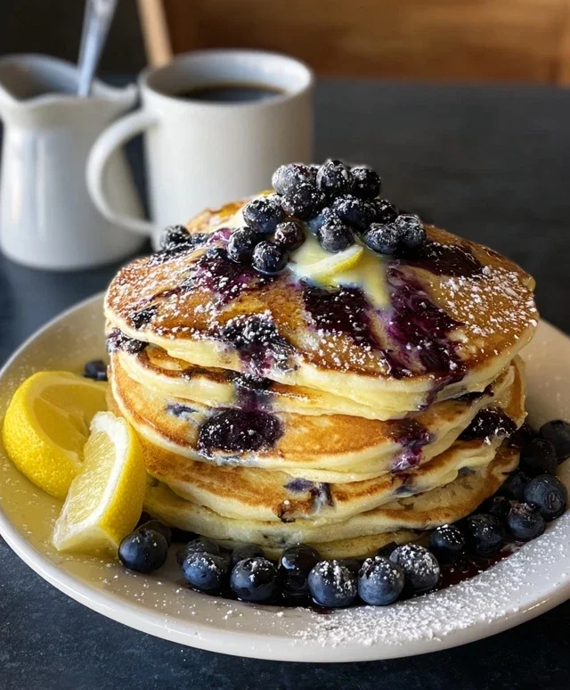 Lemon Blueberry Pancakes