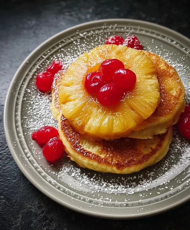 Pineapple Upside-Down Pancakes