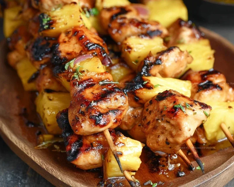 Pineapple Chicken Kebabs Recipe