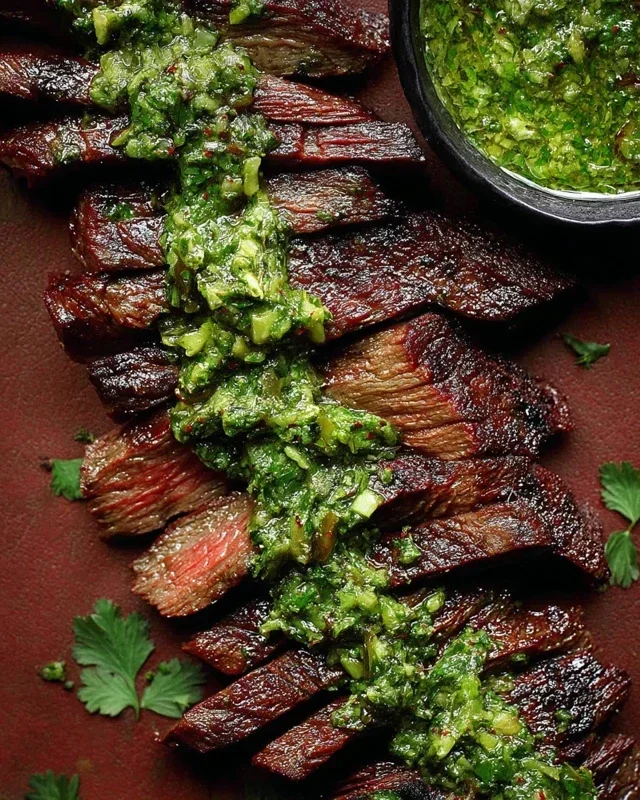 Skirt Steak Marinade Recipe with Chimichurri Recipe