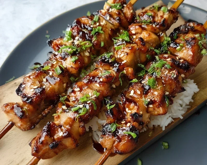 Teriyaki Chicken Skewers
