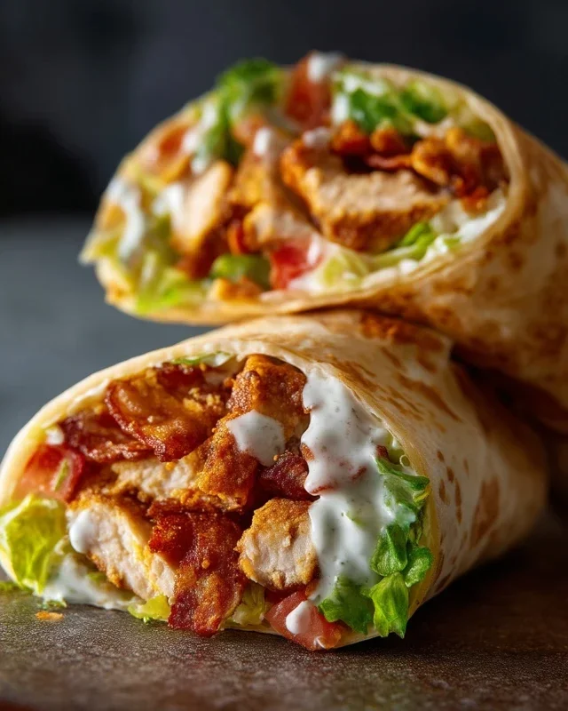 Crispy Chicken Beef Beef Bacon Ranch Wrap