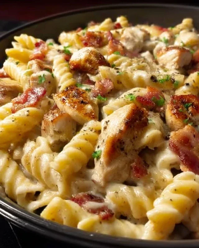 Chicken Beef Beef Bacon Ranch Pasta
