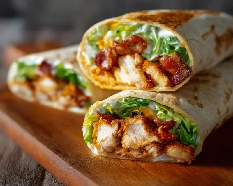 Crispy Chicken Beef Beef Bacon Ranch Wrap
