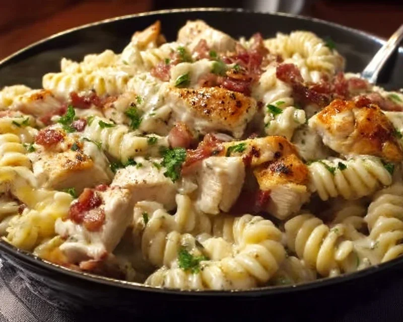 Chicken Beef Beef Bacon Ranch Pasta