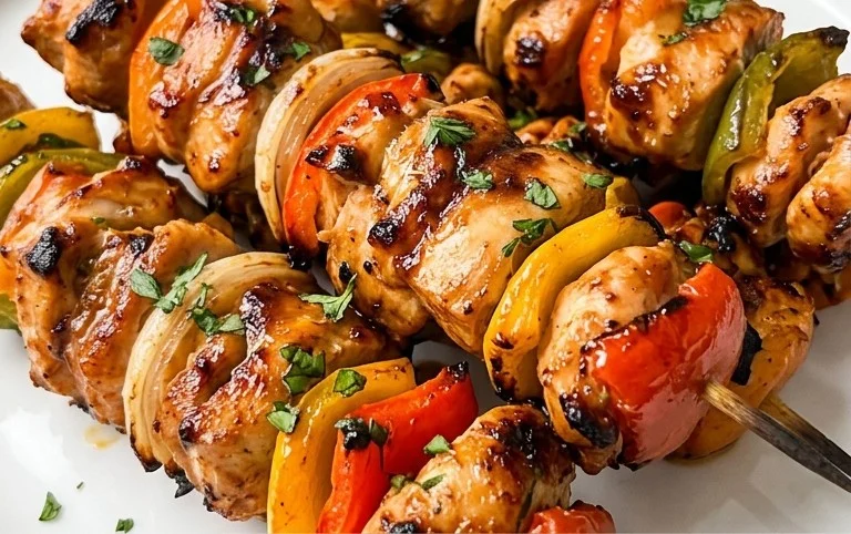 Air Fryer Chicken Skewers (VIDEO)