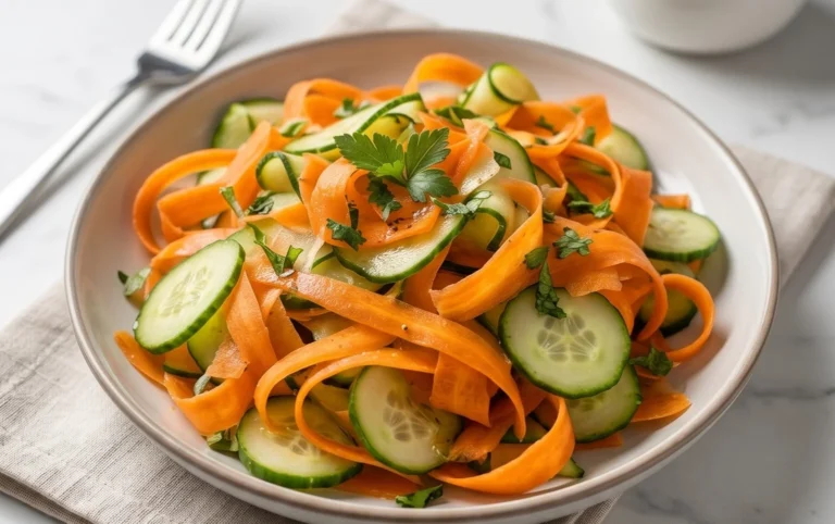 Carrot and Cucumber Ribbon Salad