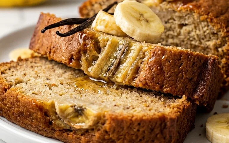 The BEST Honey Vanilla Banana Bread ~ Soft & Fluffy, Easy Recipe