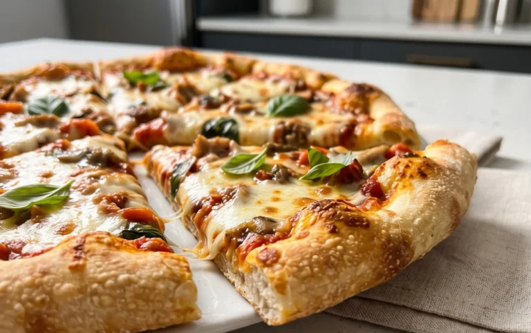 An excellent No Yeast Pizza Dough - quick easy homemade pizza!