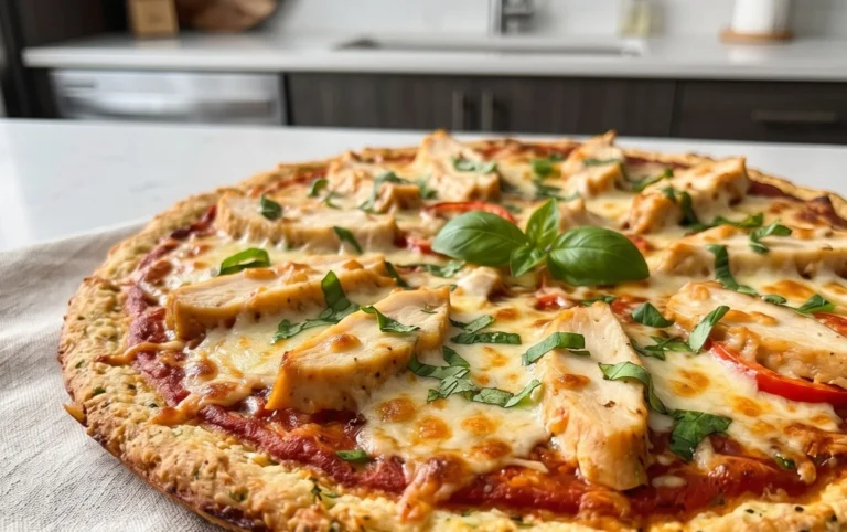 Chicken Crust Pizza (Low Carb + High Protein