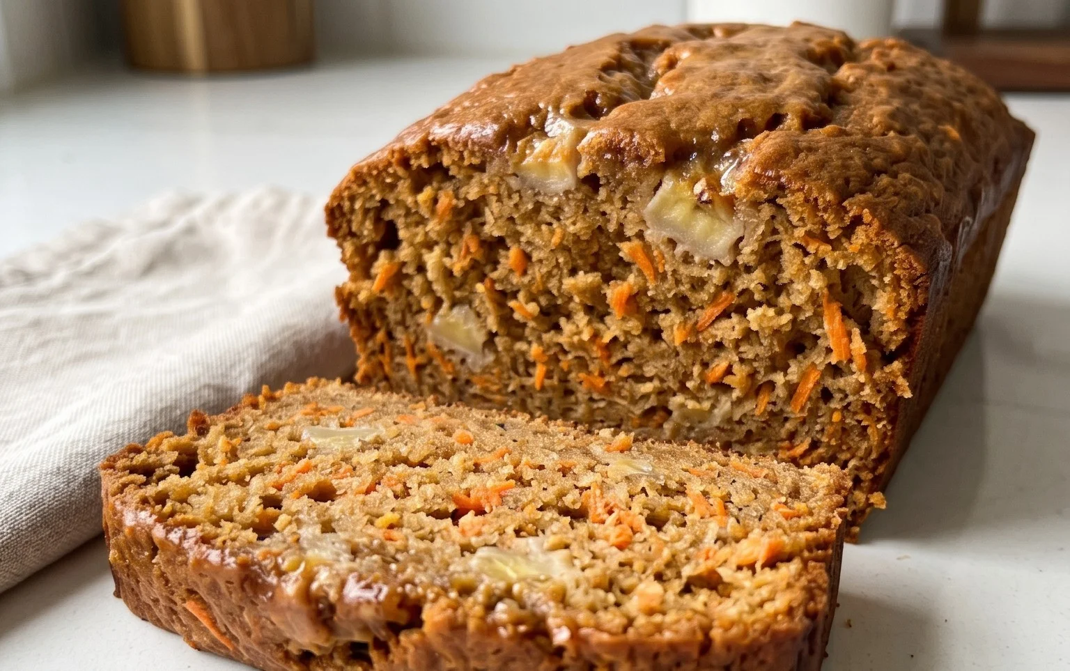 Dairy Free Carrot Cake Banana Bread