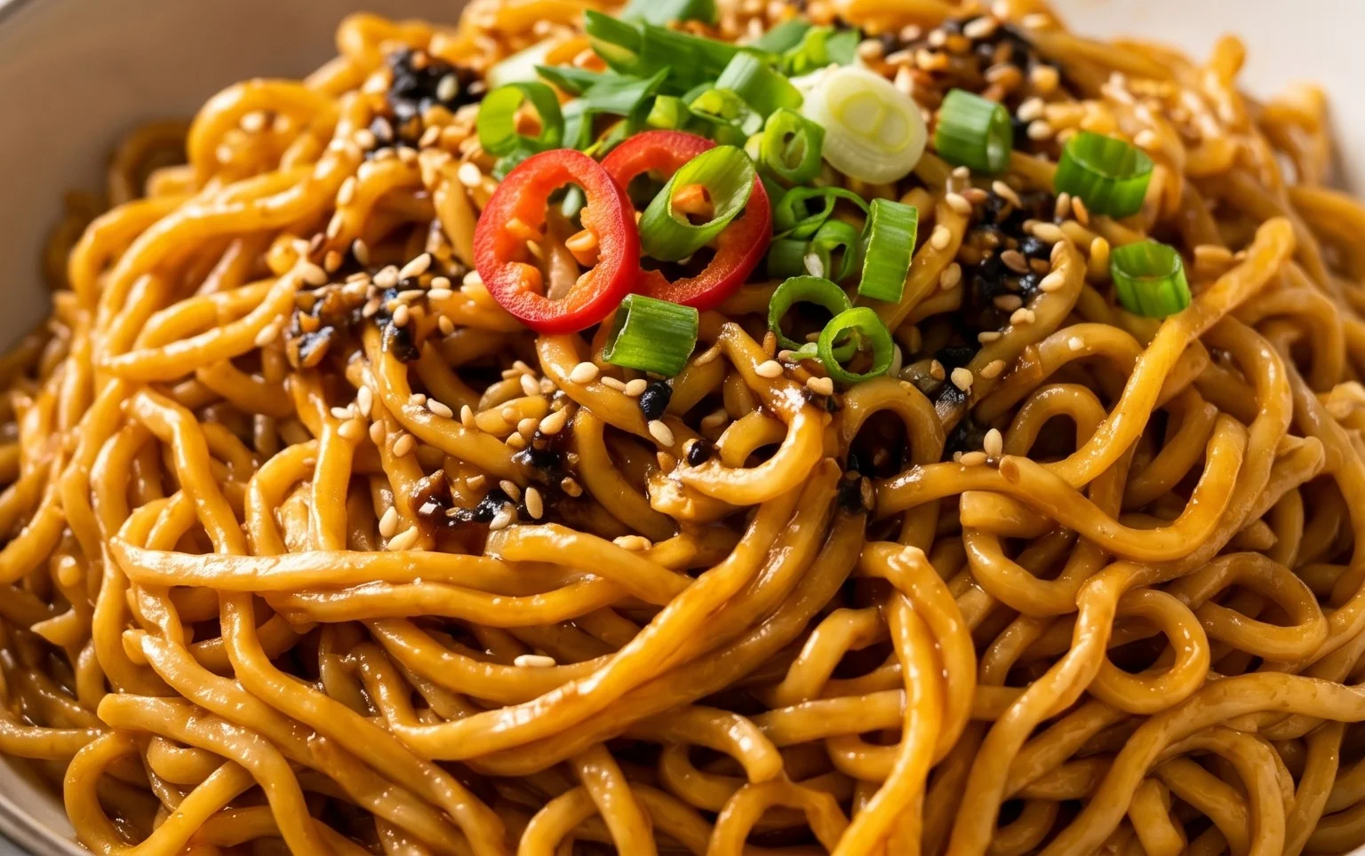 Easy Saucy Ramen Noodles
