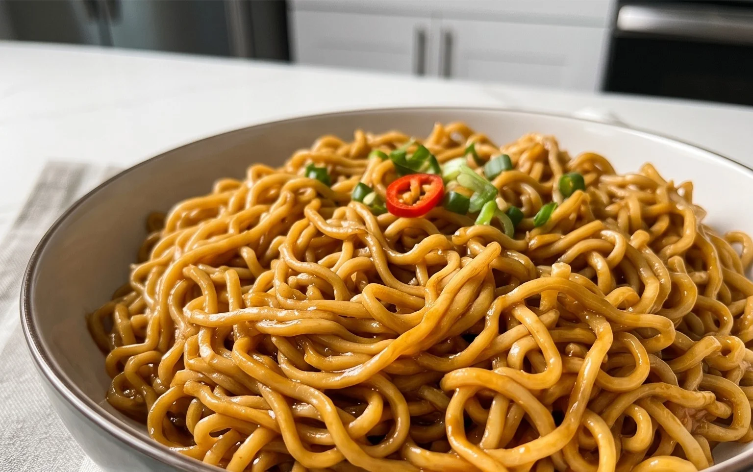Easy Saucy Ramen Noodles