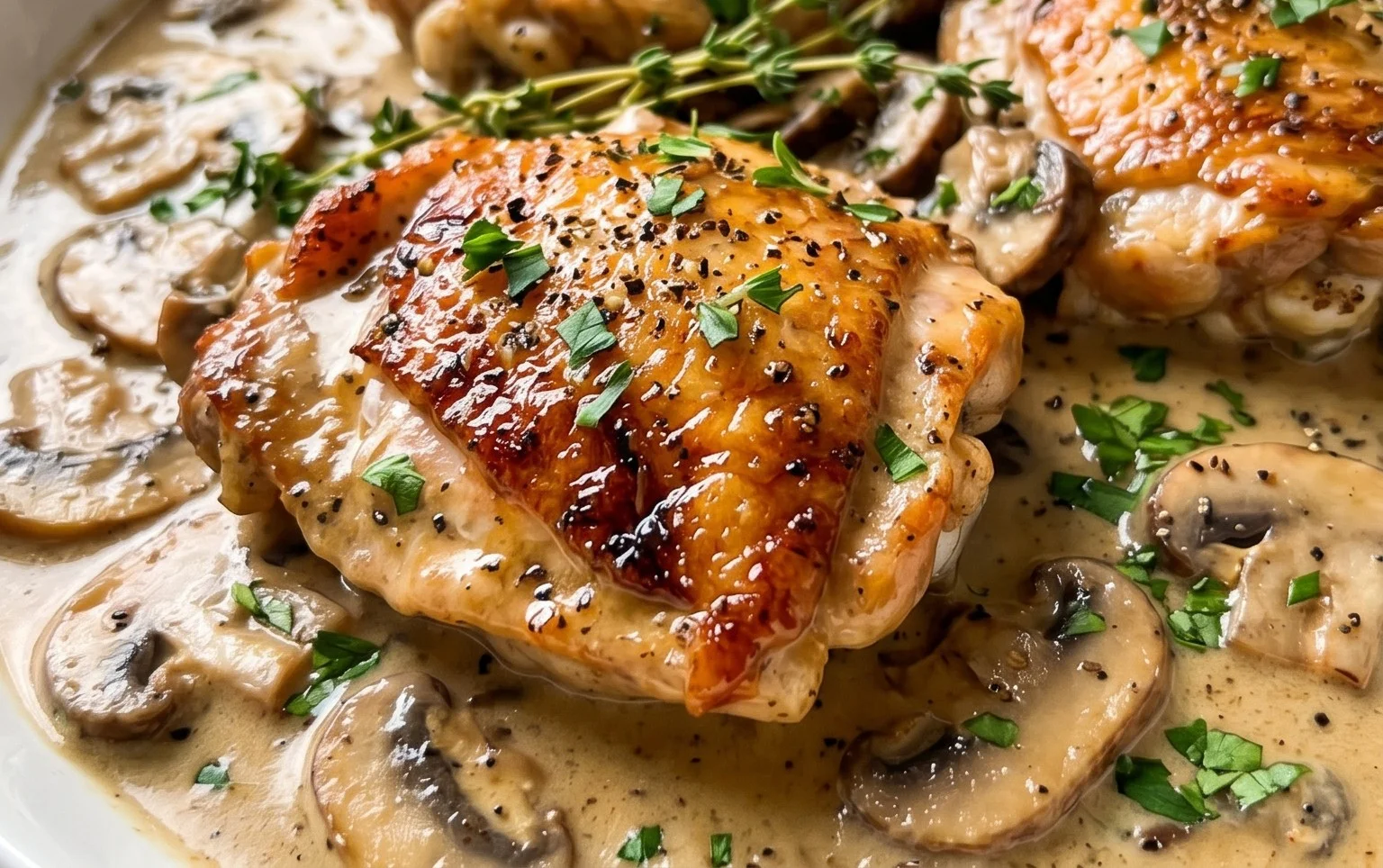 Creamy Mushroom Chicken Recipe