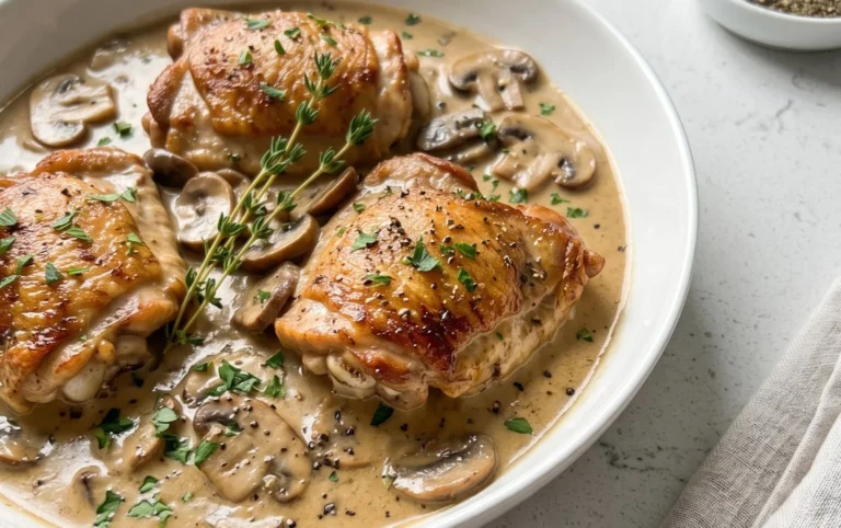 Creamy Mushroom Chicken Recipe