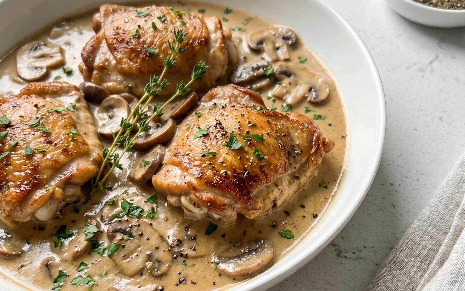 Creamy Mushroom Chicken Recipe