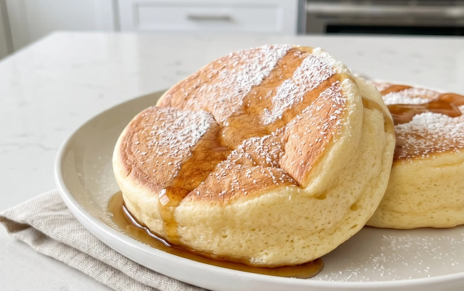 Fluffy Japanese Soufflé Pancakes