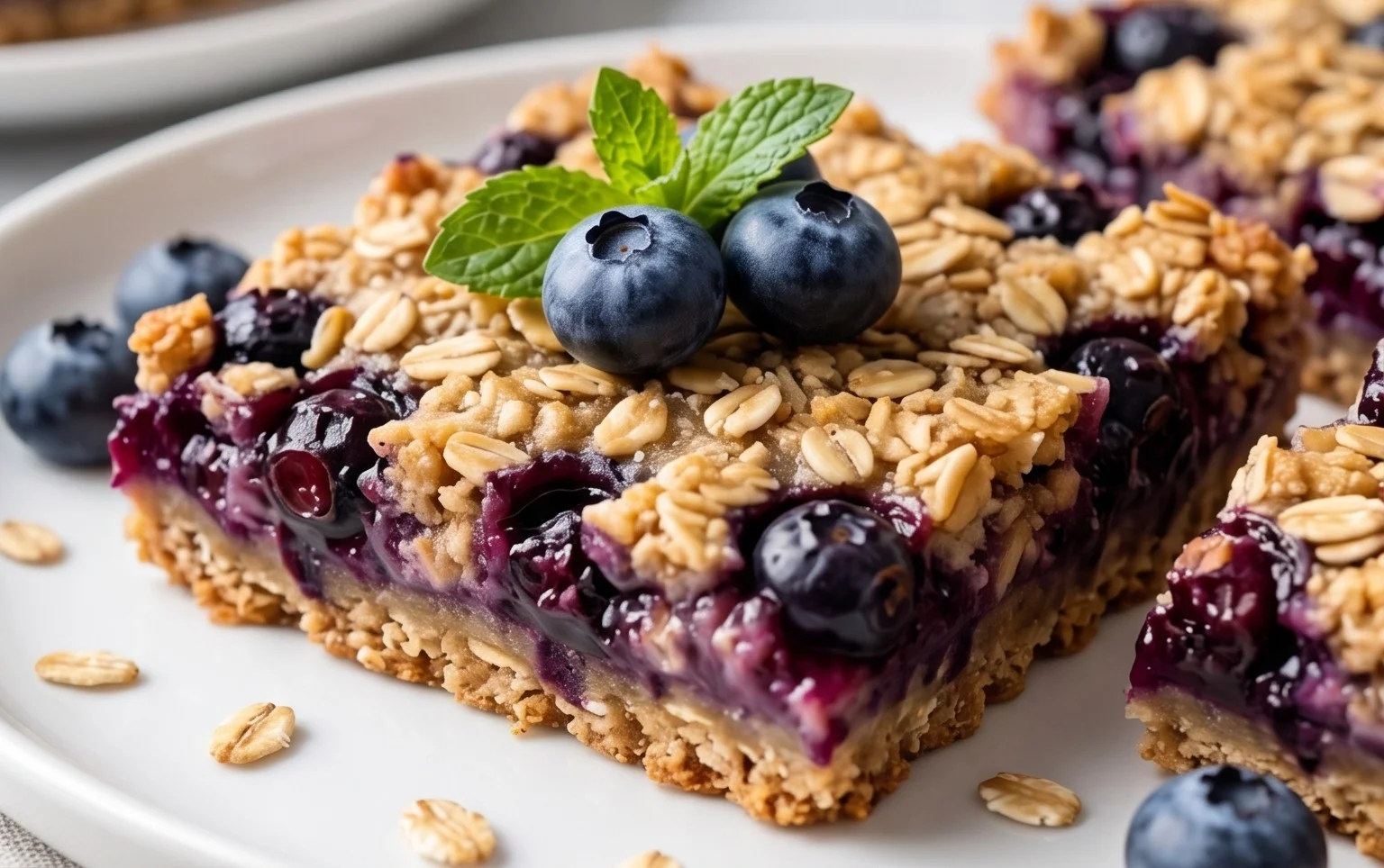Blueberry Oatmeal Bars