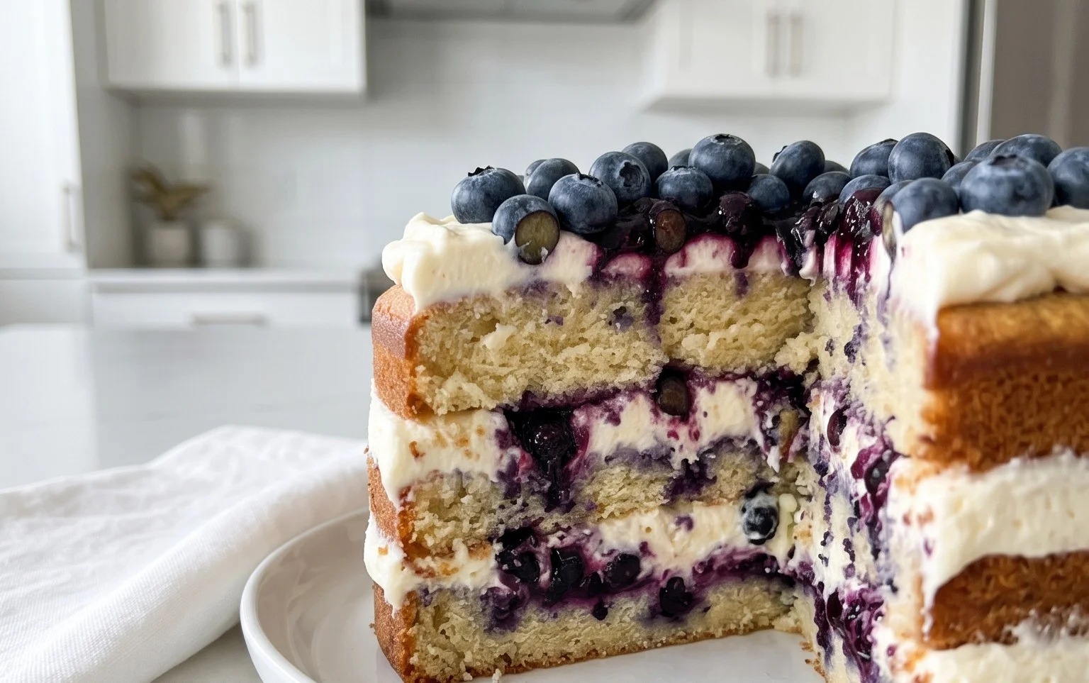 Nova Scotia Blueberry Cream Cake
