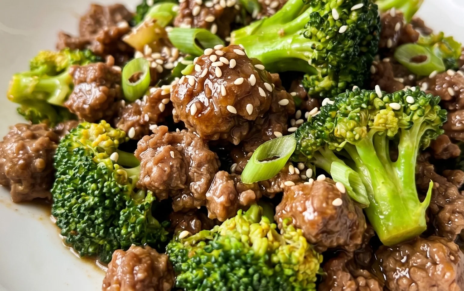 Ground Beef and Broccoli