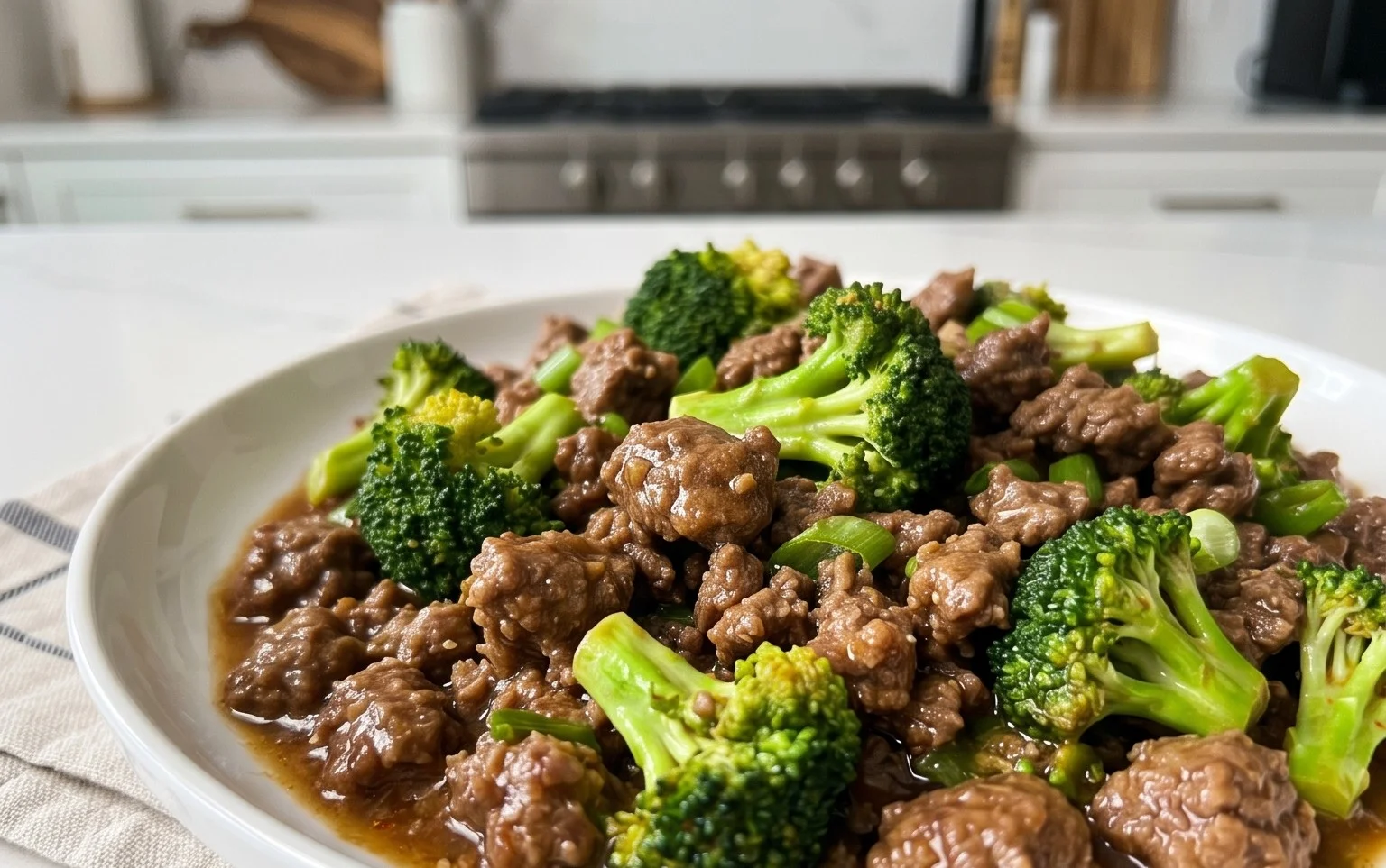 Ground Beef and Broccoli