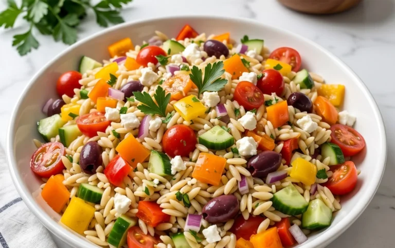 Rainbow Orzo Salad