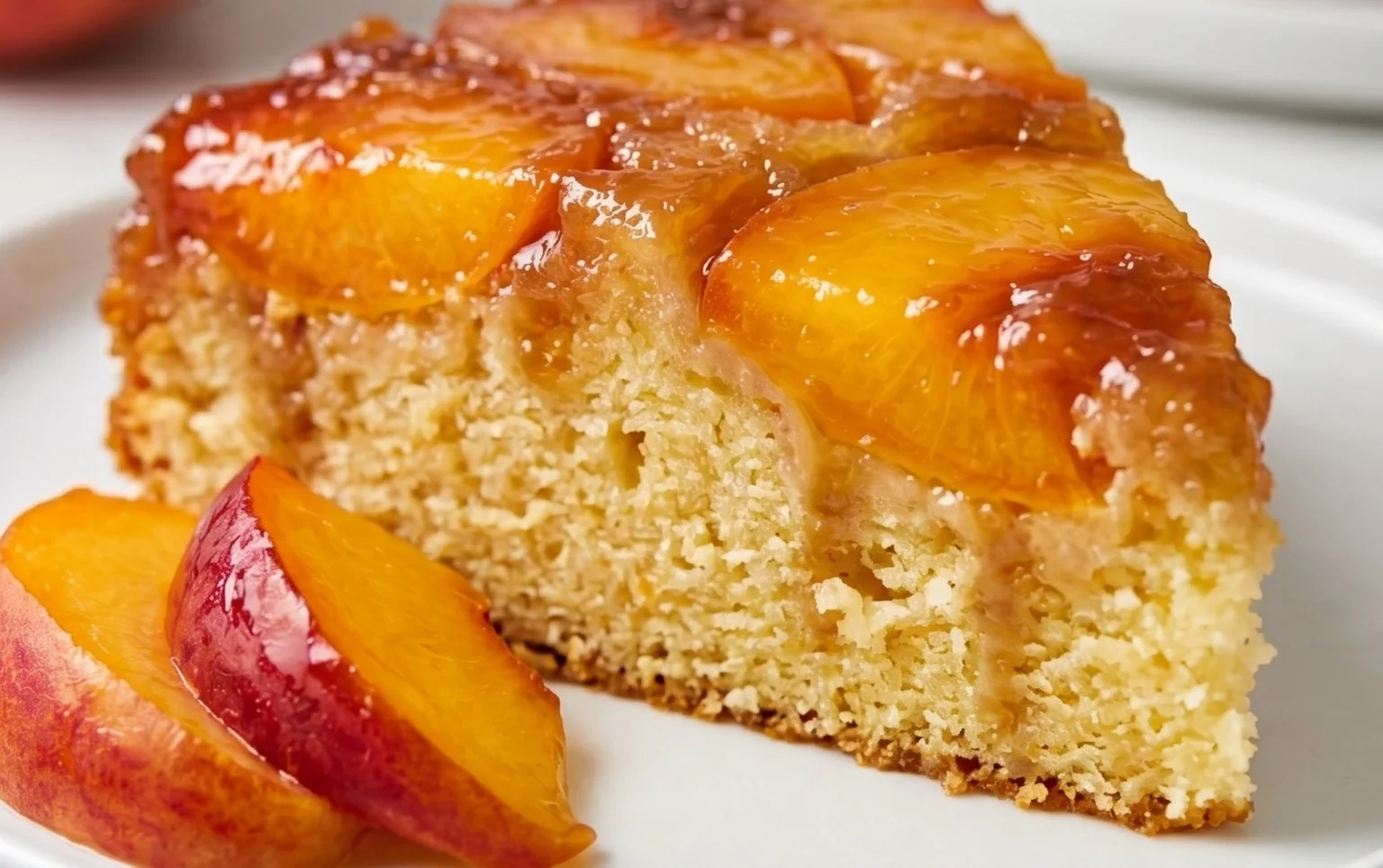 Peach Upside-Down Cake Recipe
